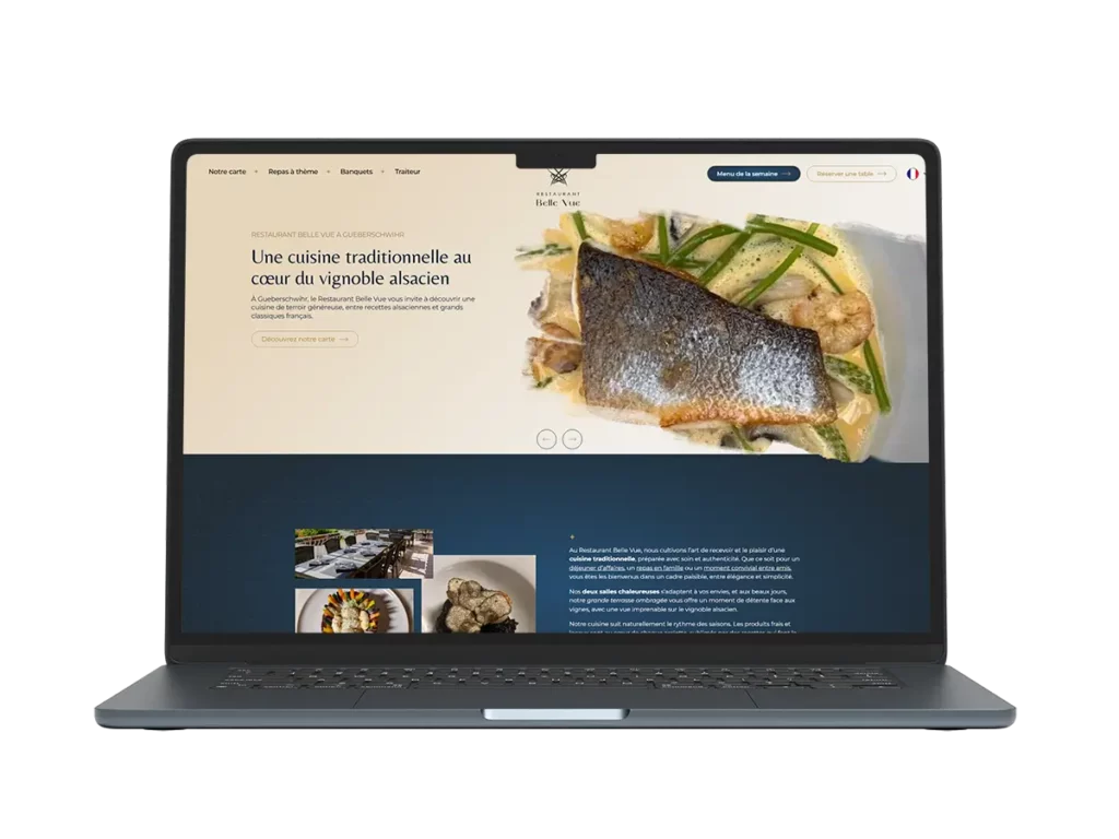 Restaurant Belle Vue – Site vitrine performant et sur-mesure Restaurant Belle Vue – Site vitrine performant et sur-mesure
