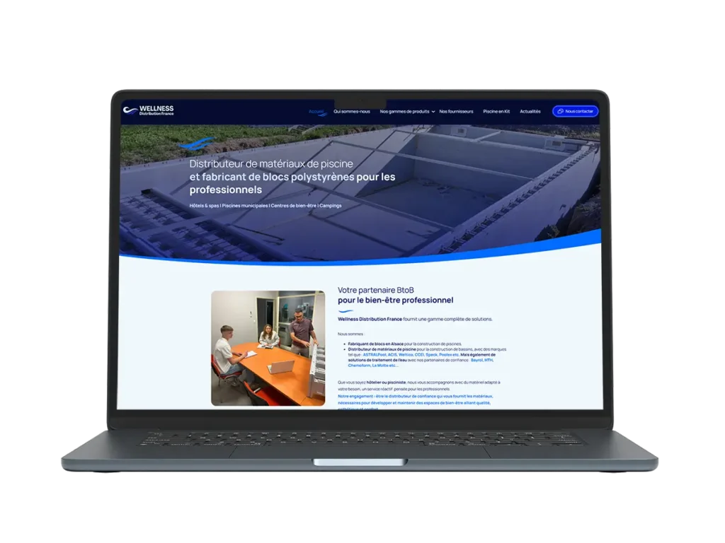 Wellness Distribution France – Site vitrine B2B Wellness Distribution France – Site vitrine B2B