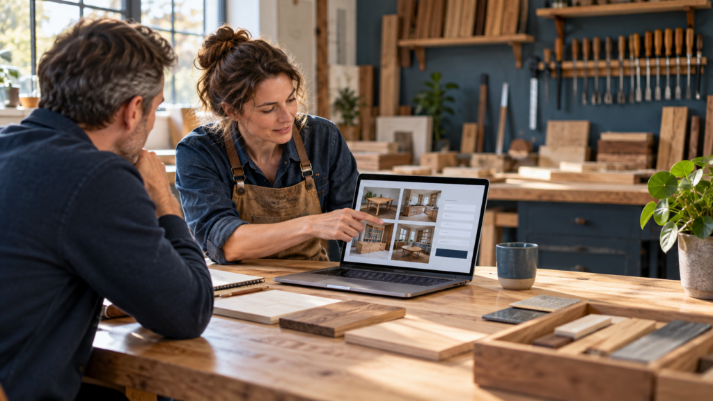 Site internet pour artisan : réalisations et contact